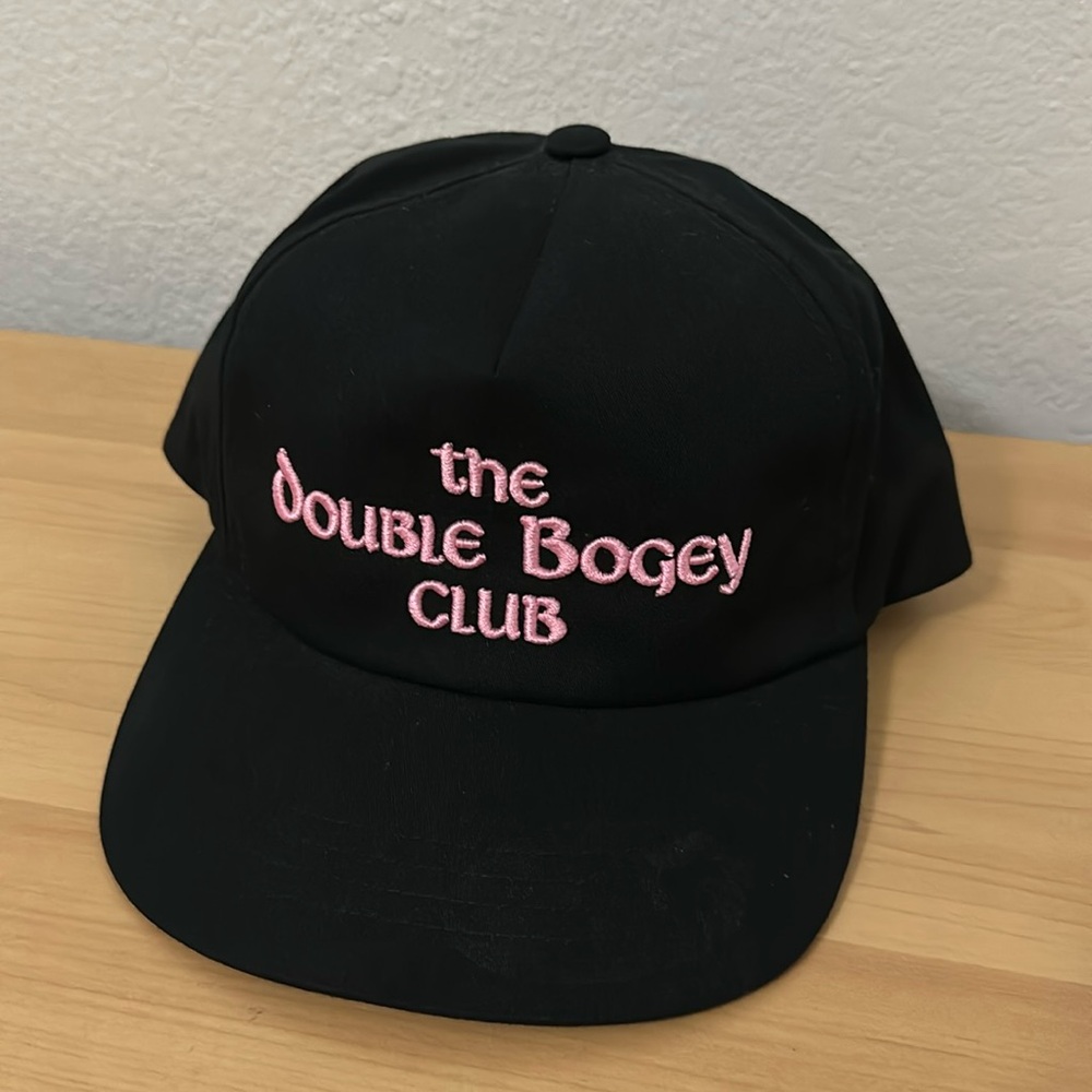 The Double Bogey Club Golf SnapBack Hat Black/Pink
